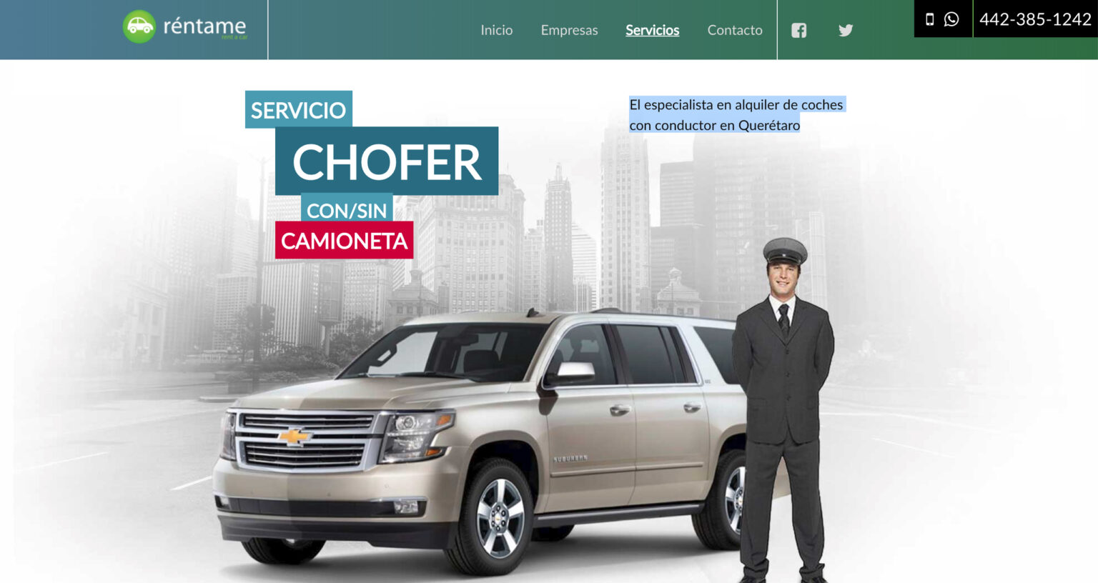 RÉNTAME RENT A CAR Portafolio Tribalo Digital Brand Care