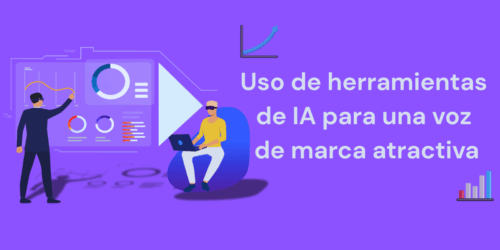 Plantilla "Uso de herramientas de IA para una voz de marca atractiva".